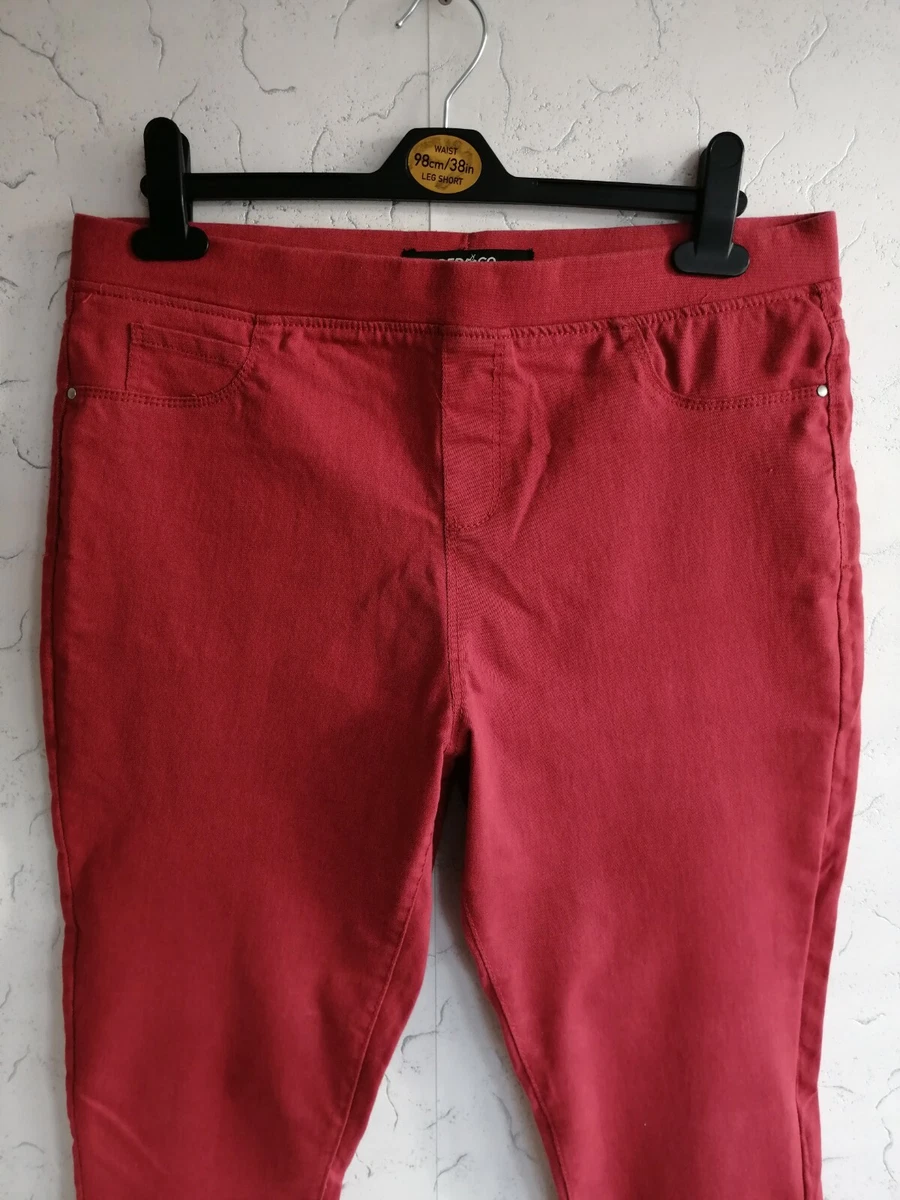 Dark red store jeggings