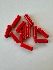 LEGO TECHNIC, Red Axle 2L Notched - No 32062 - QTY 12