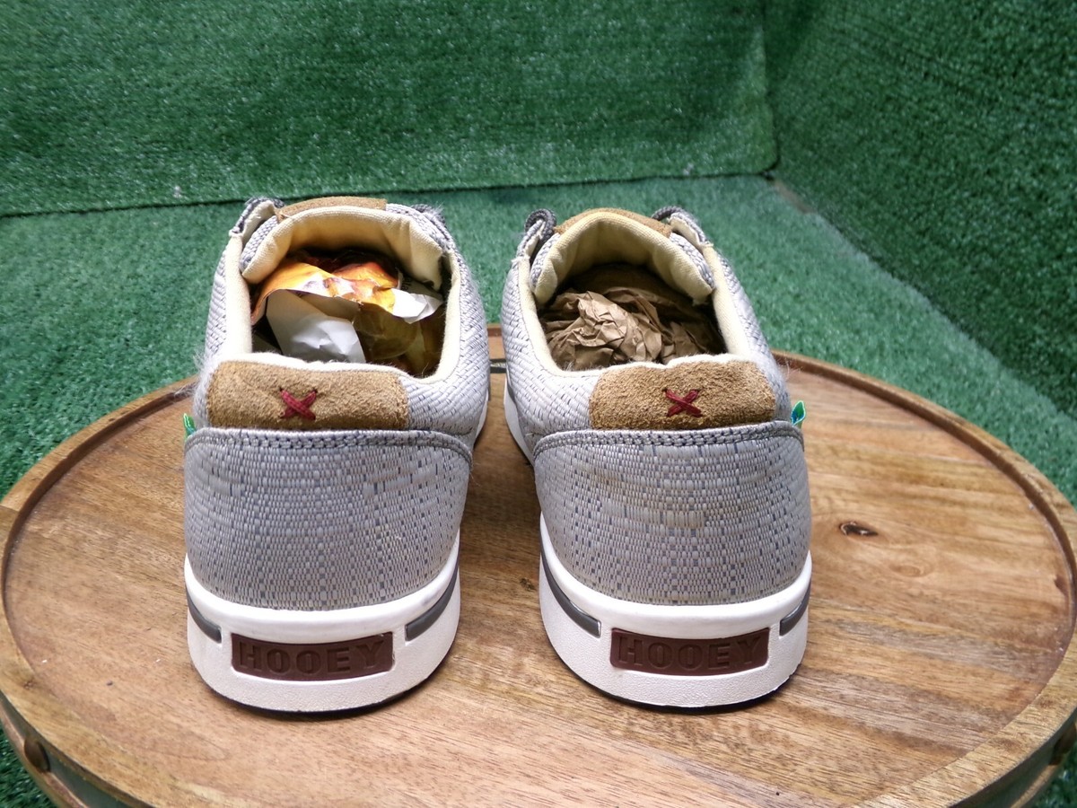 Twisted X Hooey Men Loper Shoes Grey Brown Size 10.5 Casual 