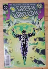 GREEN LANTERN #0 Signed by Ron Marz  & BANKS ! DC 1994 Kyle Rayner vs Parallax /