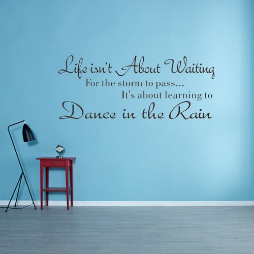 Vinyl Lettering Wall Decal Removable DIY Inspirational Quotes Wall