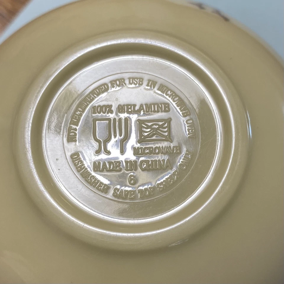 Tazón de medición de repuesto con estampado de gallo de melamina de colección 3/4 y 1 1/2 taza Foto 3 de 4