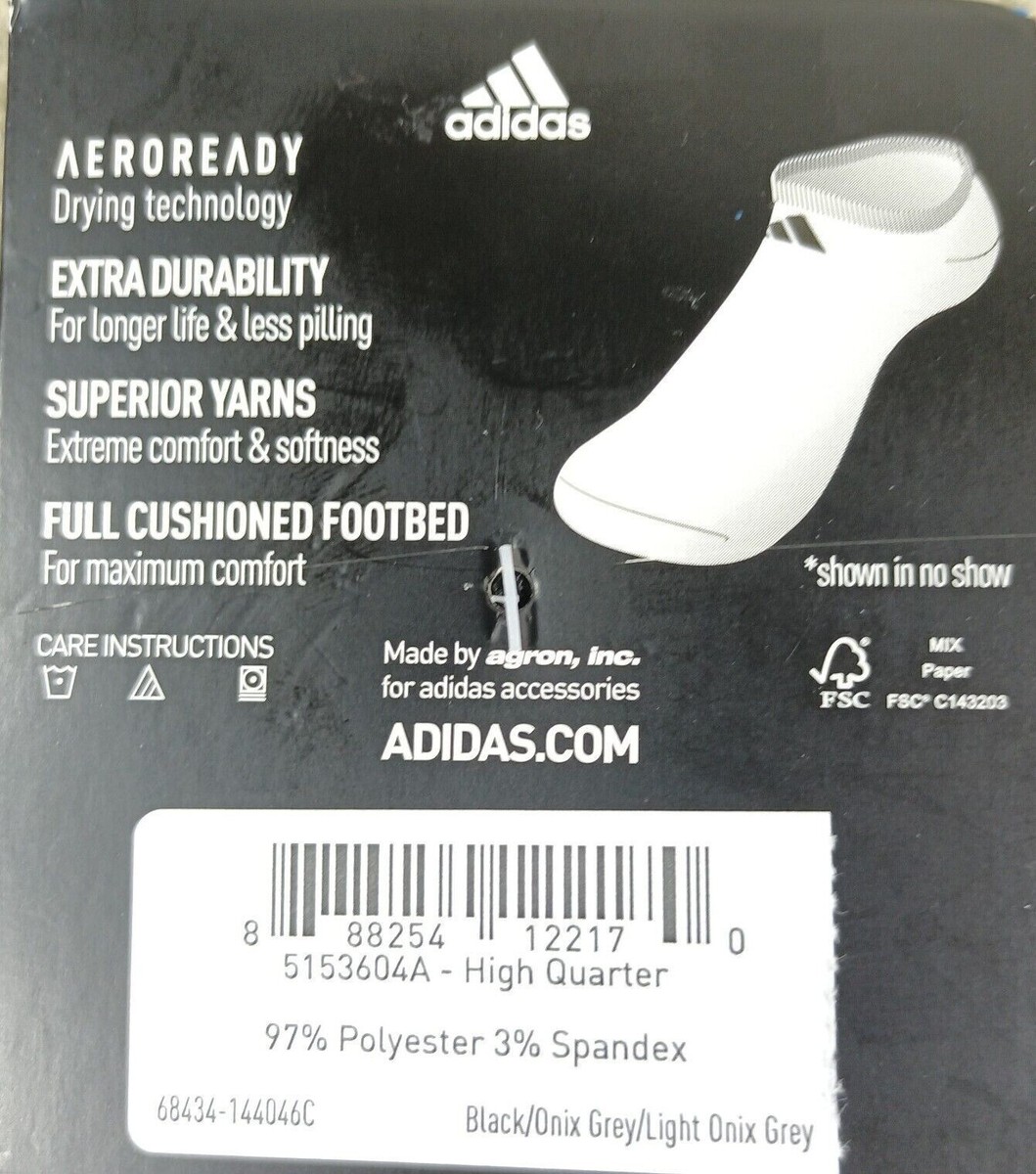 のん★☆様 3 PAIRS ADIDAS STRETCH CUSHIONED Aeroready Quarter BLACK GRAY
