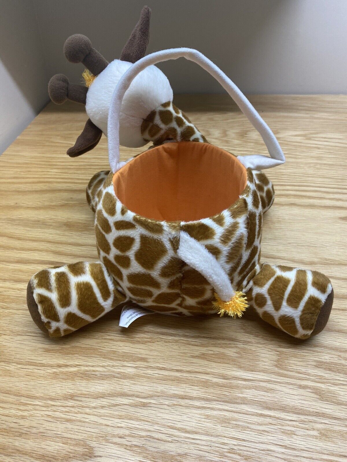Plush GIRAFFE Multi Purpose Gift Basket, A "Go Along Everywhere" Kids