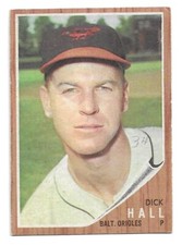 1962 Topps #189 Dick Hall, Baltimore Orioles
