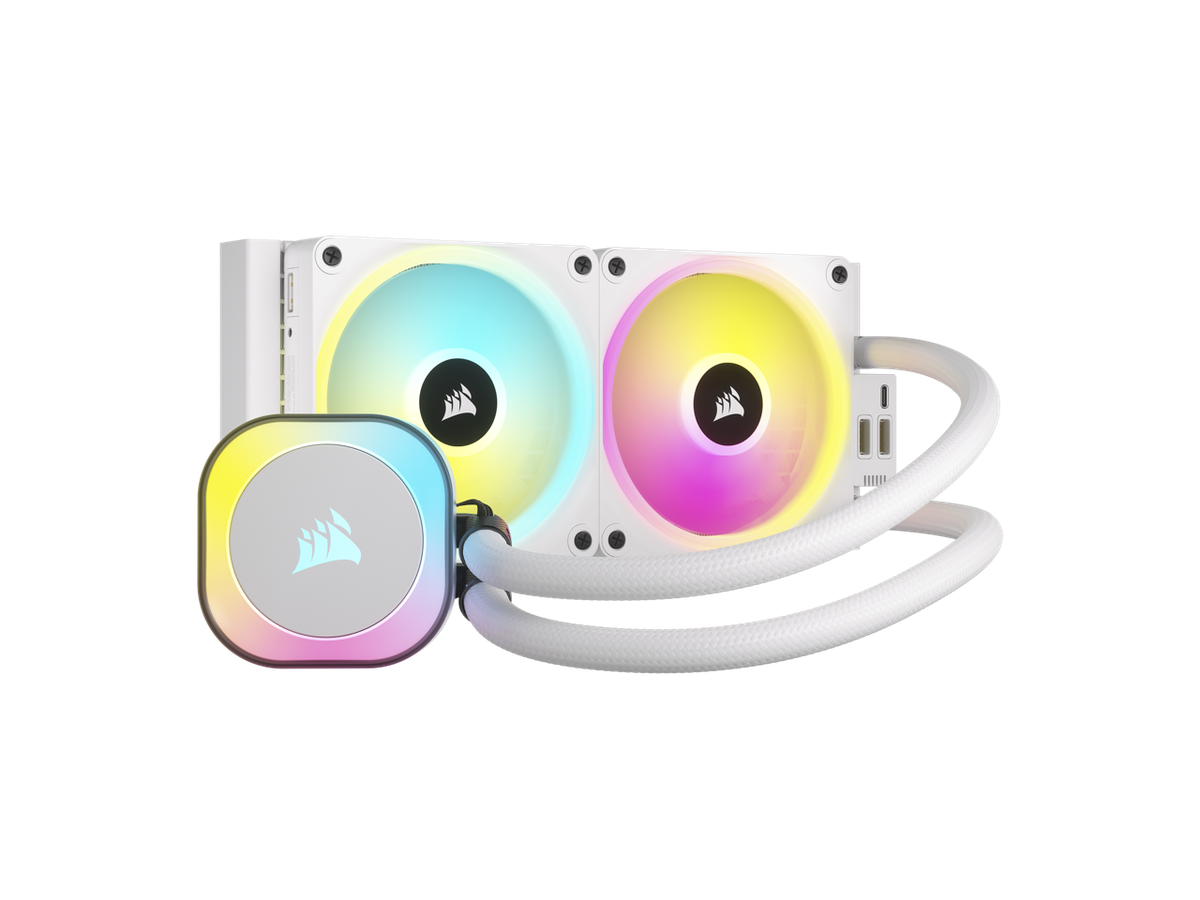 CORSAIR iCUE LINK H100i 240mm AIO Liquid CPU Cooler White