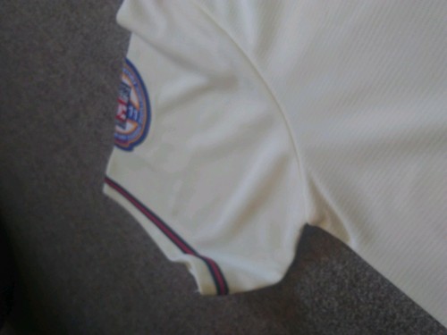 ATLANTA BRAVES #24 DEION SANDERS Throwback DUEL PATCH SEWN JERSEY IVORY 2XL NWT - Picture 10 of 12