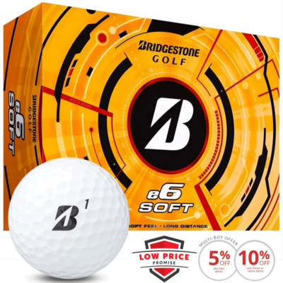 BRIDGESTONE e6 GOLFBÄLLE / WEISSES DUTZENDPACK / MULTIBUY ANGEBOTE 