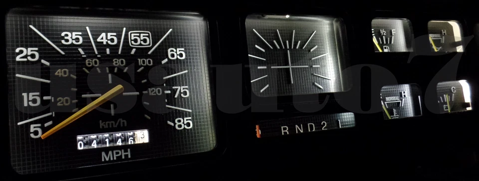 Dash Cluster Gauge WHITE LED LIGHT BULB KIT Fit 80-86 Ford F100 F150 F250 Bronco Foto 3 de 4