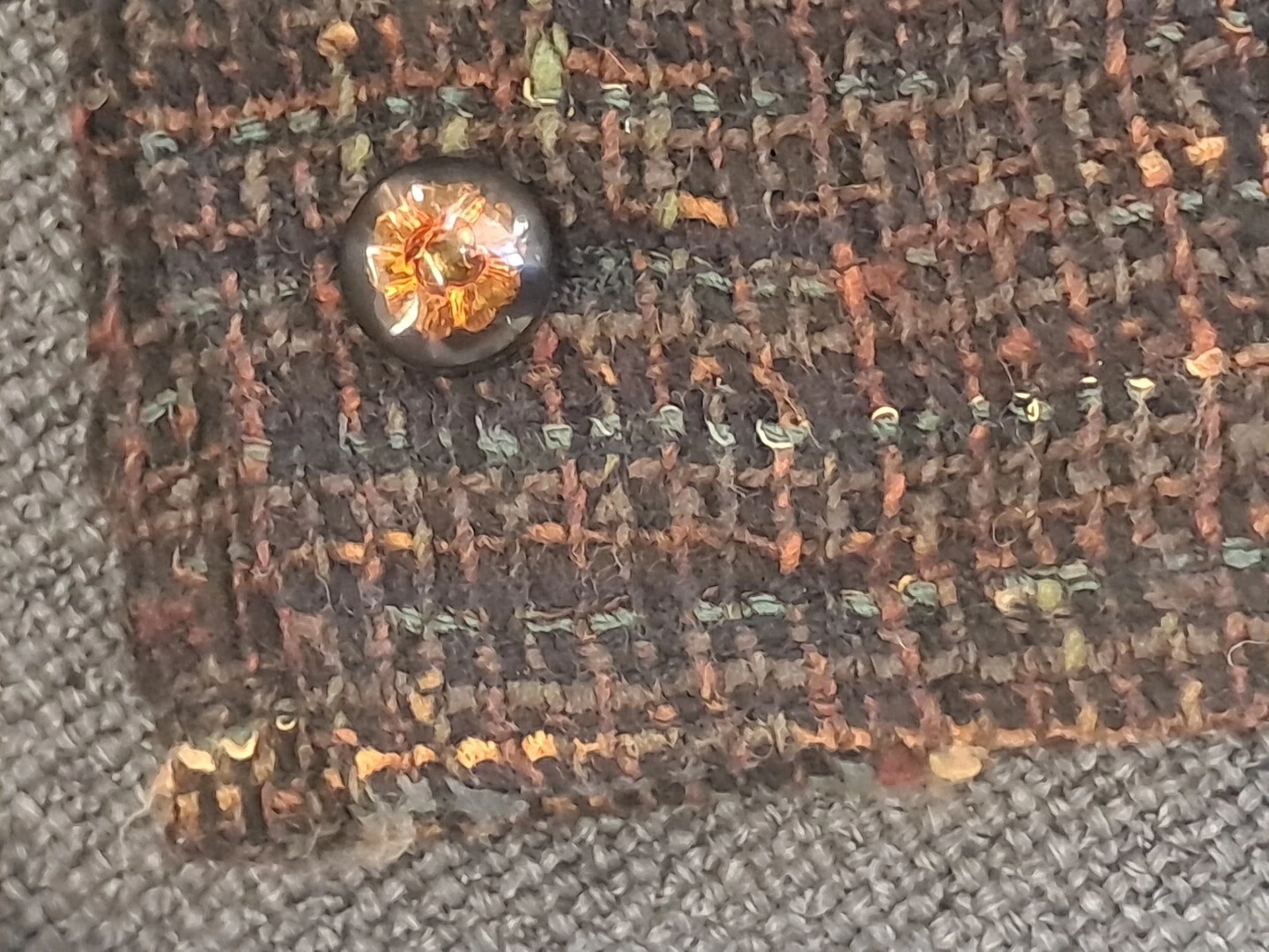 GIACCA CHANEL VINTAGE 98A anni 90 TWEED CC LOGO FR38 WOW!!!