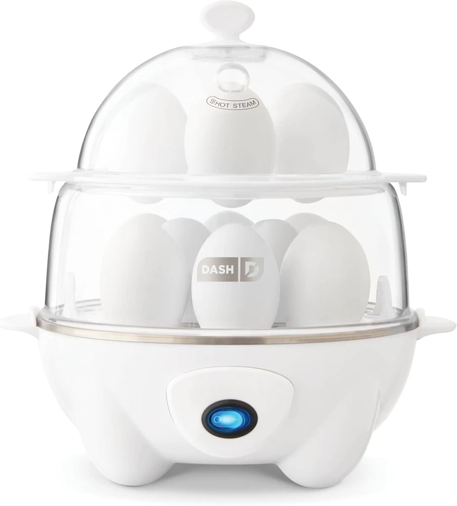 DASH Deluxe Rapid Egg Cooker for Hard Boiled Poached Scrambled Eggs and Omelets