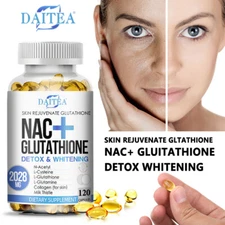 Nac Glutathione Collagen Softgel Skin Whitening Anti-Aging Antioxidant Immune US
