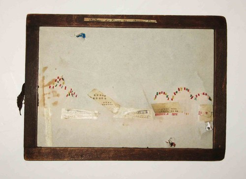 c1820 Wood Framed HAND COLORED PAPER TRANSPARENCY OPTICAL Zograscope View IMAGE - 第 2/7 張圖片