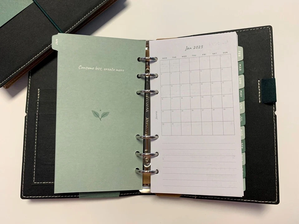 Filofax Eco Essential A6 /Personal /A5 Terminplaner Organizer Agenda wählbar NEU - Bild 3 von 4