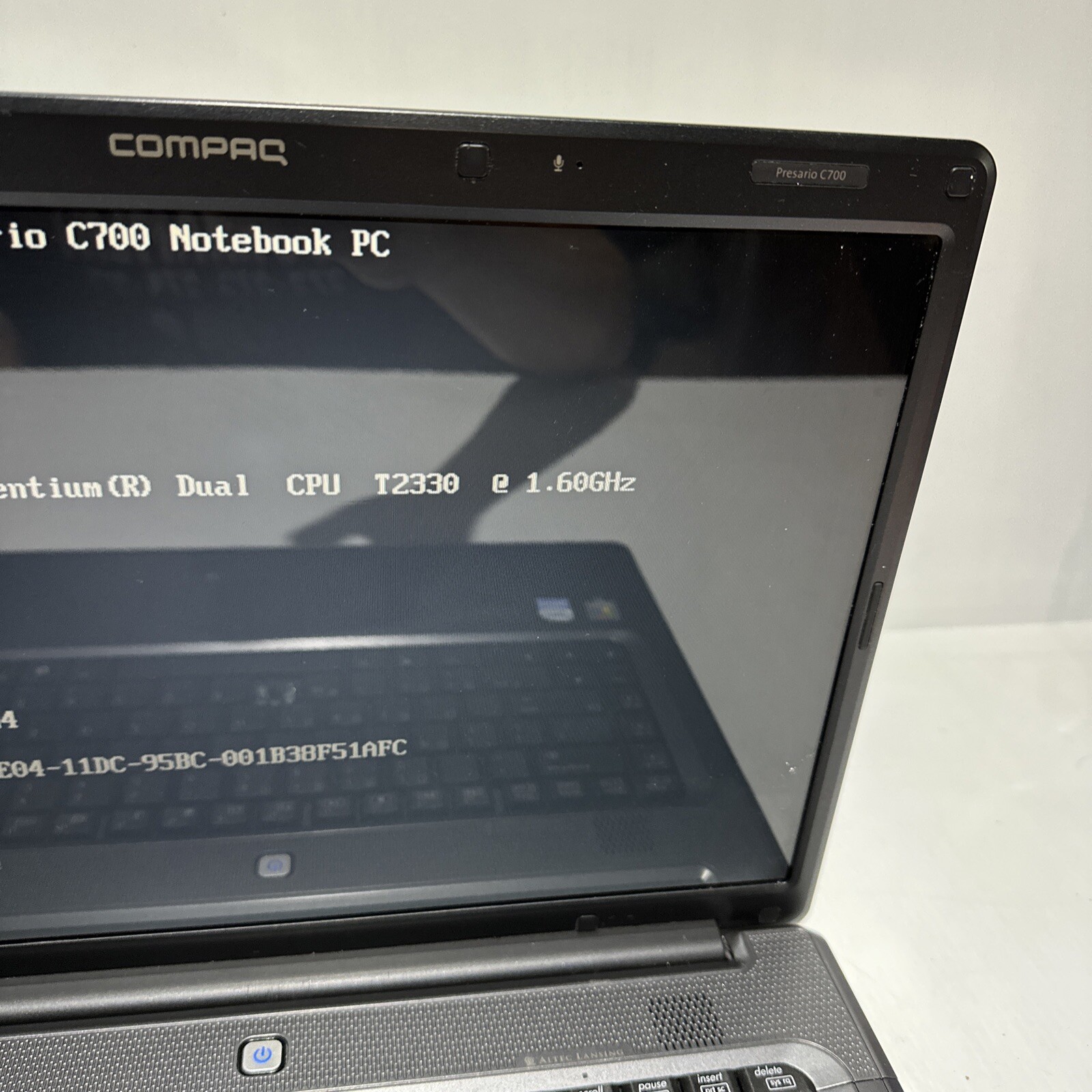 Compaq Presario C700 15" Laptop Pentium T2330 2gb Ram No Hard Drive Boots Bios - Picture 5 of 10