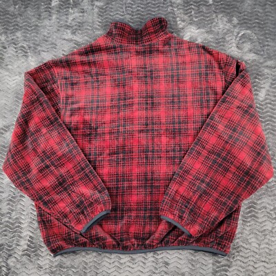 Vintage Woolrich Jacket Men XL 90s Made in USA Plaid Polartec