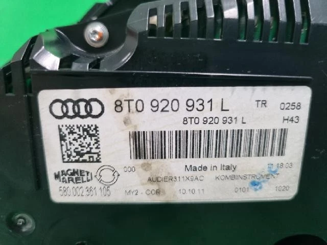 2011 AUDI A5 TFSI Quattro Instrument Clusters 8T0920931L - Image 2 of 4