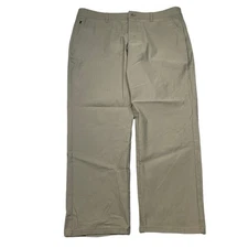 Weatherproof Vintage Performance Pants Mens 38x29 Tan Flex Khaki Regular Taper