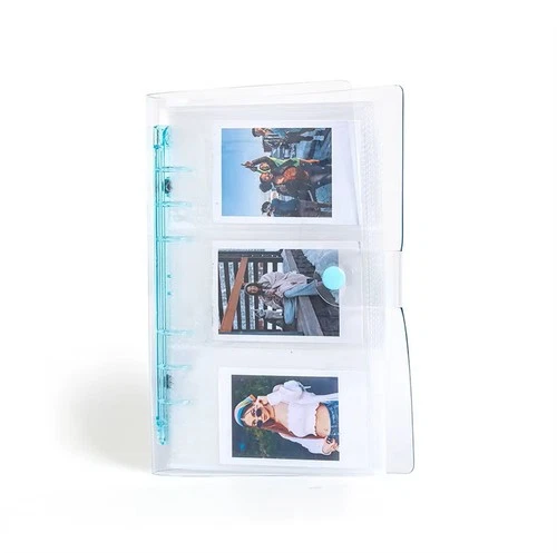 120 Pockets Transparent Photo Album for Fujifilm Instax Images - Blue