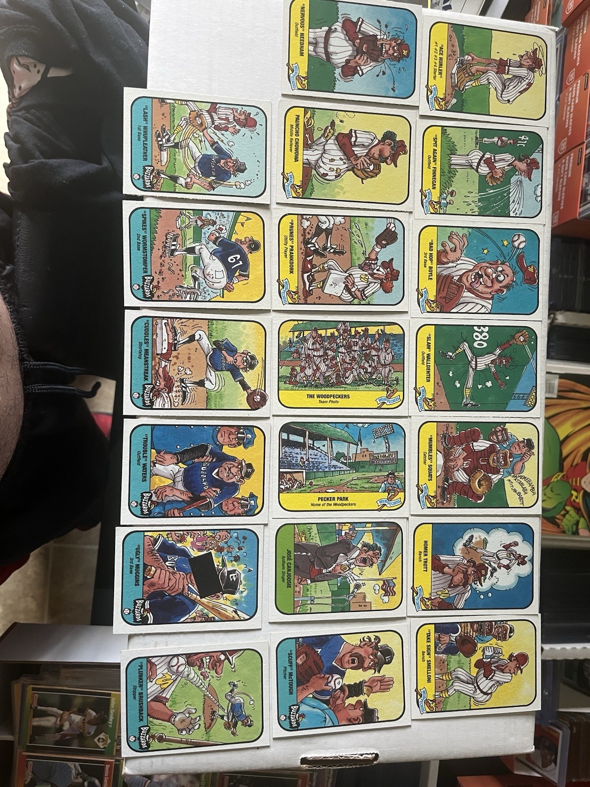 1991 Confex Fun Stuff Baseball Cards. Lot Of 20 Cards