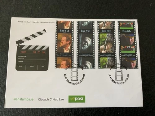 Ireland 2008 #1789-1792,1792b Movies Filmed In Ireland - 2 FDCs