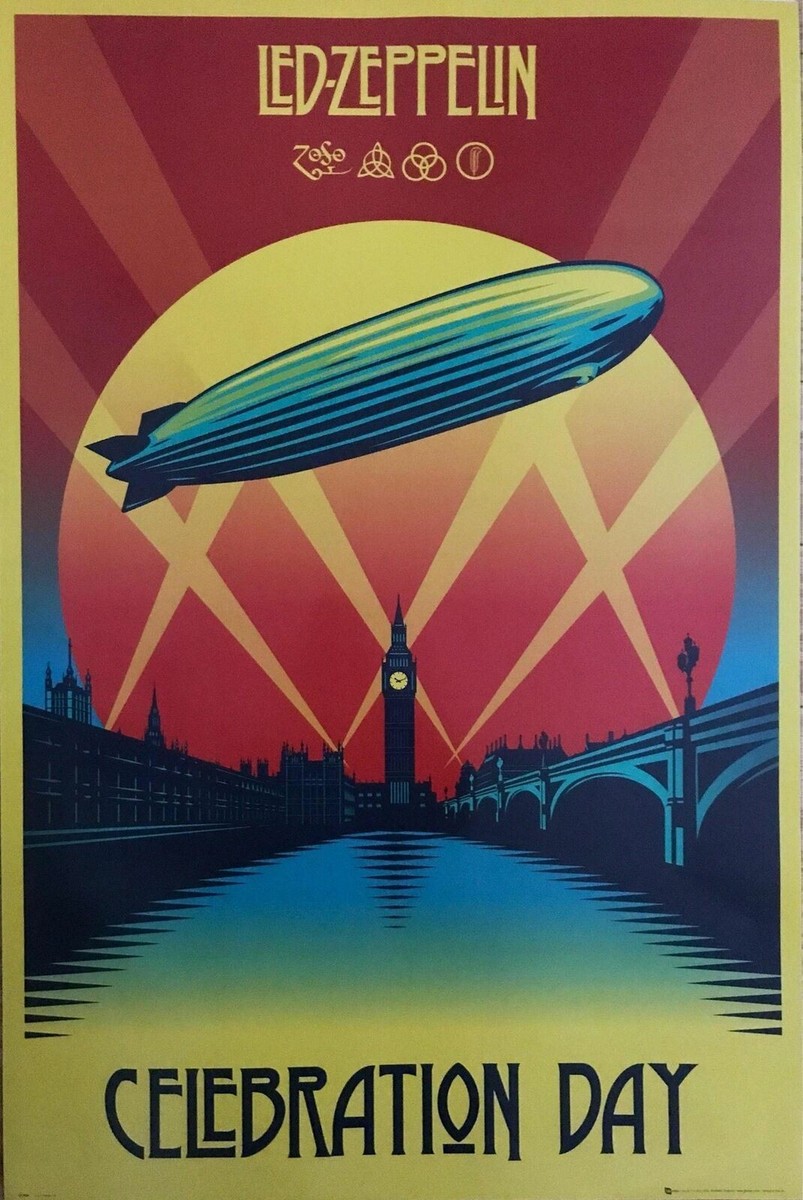 Led Zeppelin Celebration Day Reproduction Poster 24 x 36 | eBay