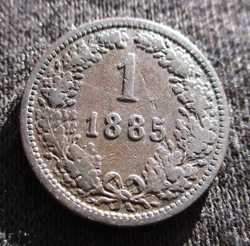 Photo of a 1885 Austria 1 Kreuzer from an eBay listing that sold on May 18, 2026