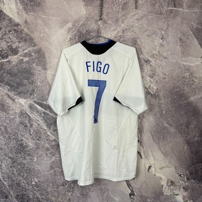 INTER MILAN 2005-2006 SOCCER JERSEY NIKE 195852 #7 FIGO SIZE L