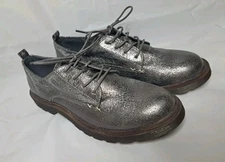 Coolway Shoes Womens Size 9.5 Casual Silver Metallic Grey Shiny Halloween EU 40