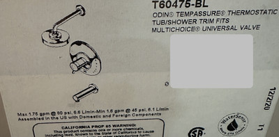 Brizo T60475-BL Jason Wu Tub & Shower Trim Package