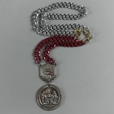 IOOF Order Of Odd Fellows Ancient Visit The Sick Command Medallion Necklace
