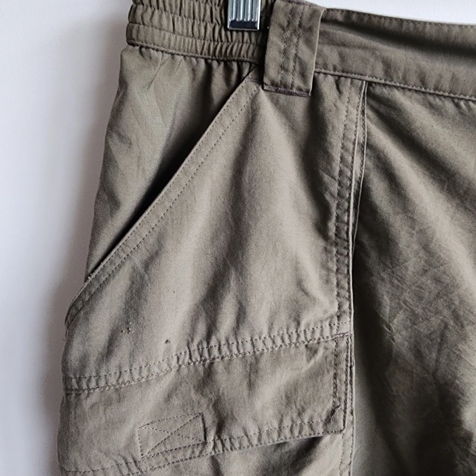 Columbia GRT Mens Large 100% Nylon Hiking Shorts Brown Cargo Outdoor - Image 4 of 4