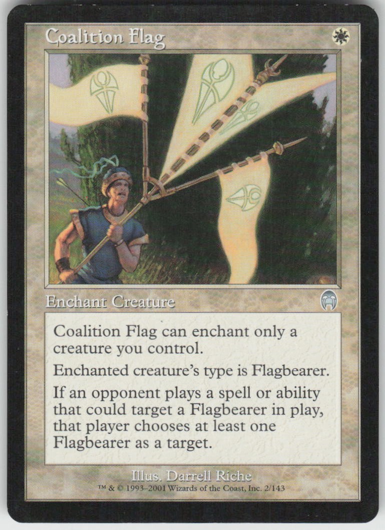 Coalition Flag 2 Uncommon Apocalypse Magic: The Gathering Lightly Played