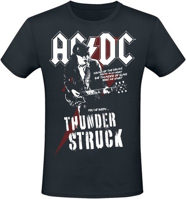 ACDC T-Shirt Herren Thunderstruck schwarz Band-Merch, Bands, Nachhaltigkeit