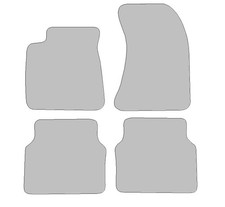 Fußmatten passend für Audi A8 Typ 4H (Baujahr 2009 - 2018), Hit schwarz