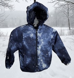 LANDS’ END Kids ' Waterproof Hooded Packable Rain Jacket XS 4-5