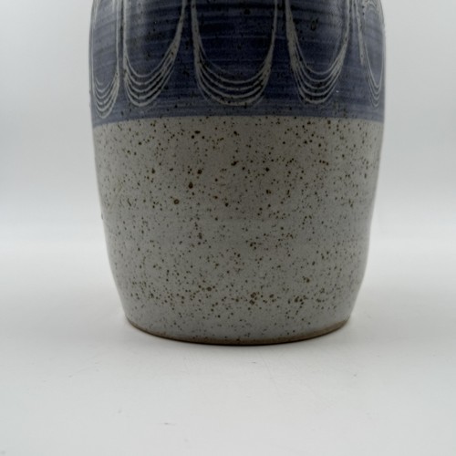 Erickson Studio Art Stoneware Pottery Hand Thrown Vase Blue/Gray 8” | eBay