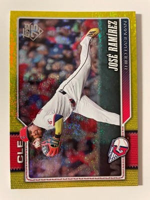 2026 Topps Jose Ramirez Yellow Foil 255/399 #284 Cleveland Guardians