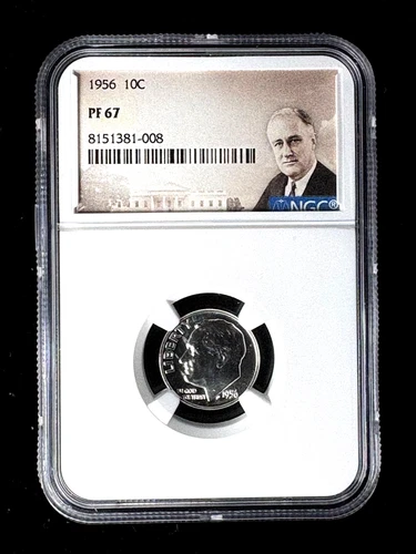 1956 roosevelt dime PF67