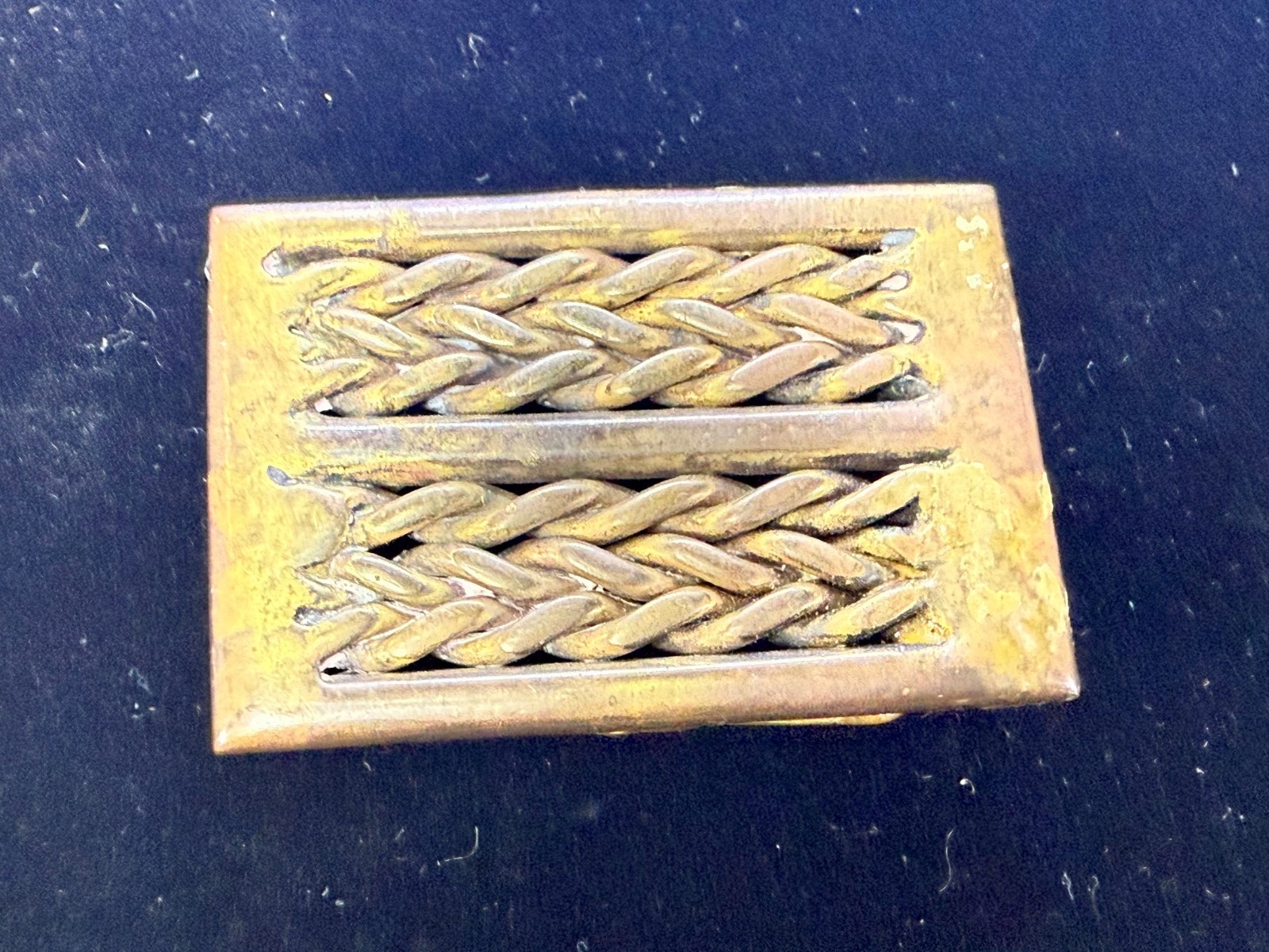 Braided Pattern Artisan Solid Brass Vintage Belt … - image 14
