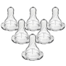 Natural Flow Level T Narrow Baby Bottle Nipple, Newborn Slow Flow, 0M , 100 Sil