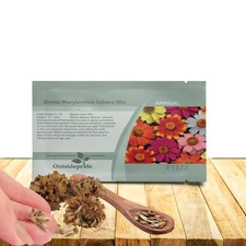 50 Seeds Zinnia Flower Seed Mix For Containers & Gardens