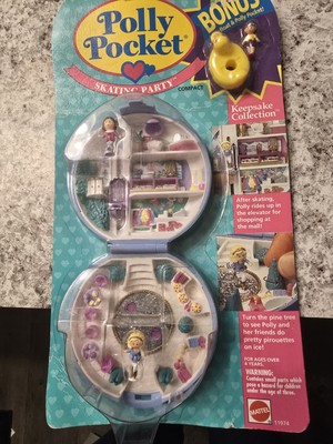 Bluebird Polly Pocket Ice Skating Party Set Vintage. New In Packaging. Rare.