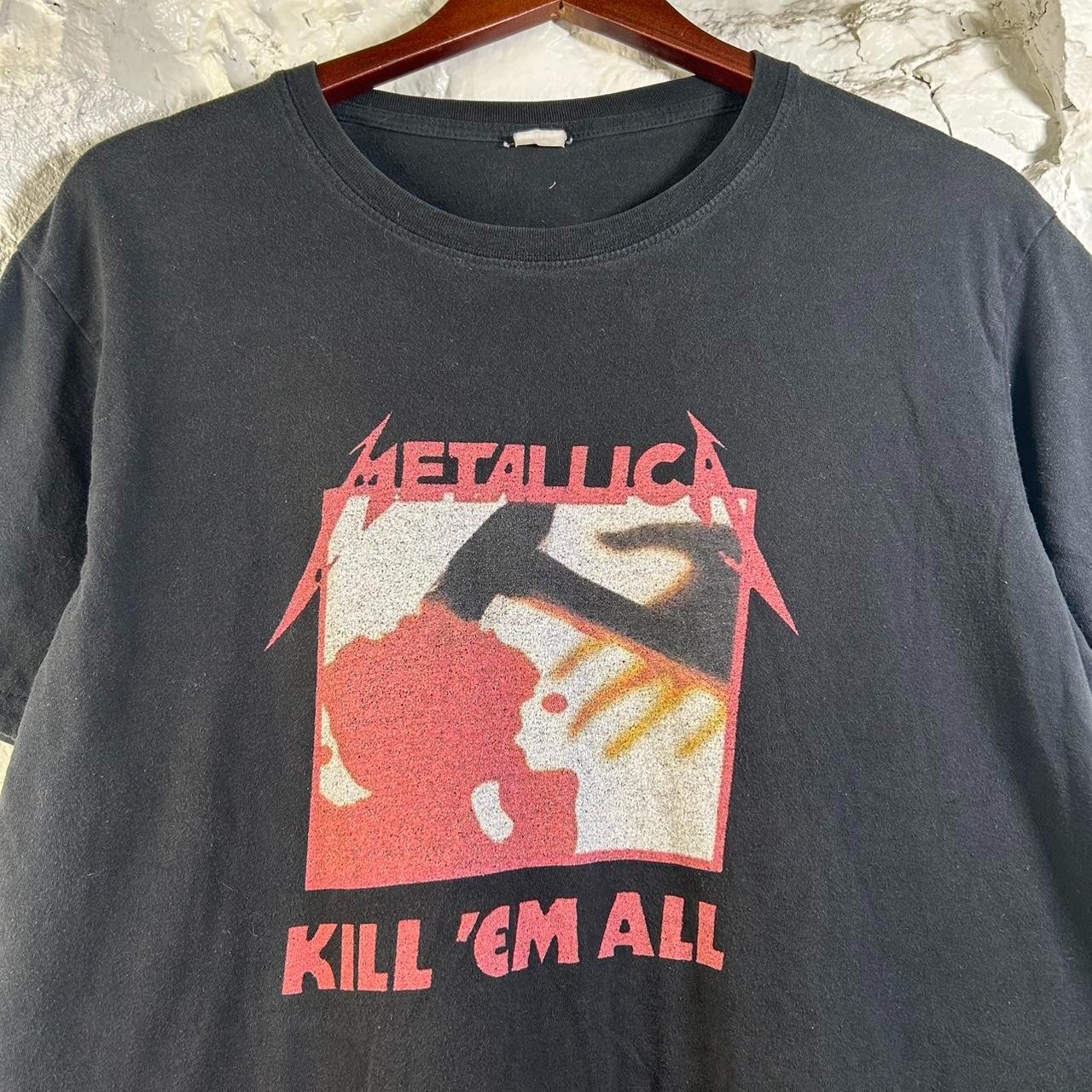 Vtg Metallica Kill Em All Band Tee Size Large - image 1