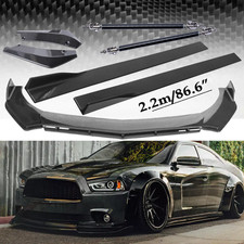 For Dodge Charger Rt Carbon Fiber Front Bumper Lip Splitters Side Skirt Strut For Dodge Charger Rt Carbon Fiber Front Bumper Lip Splitters Side Skirt Strut