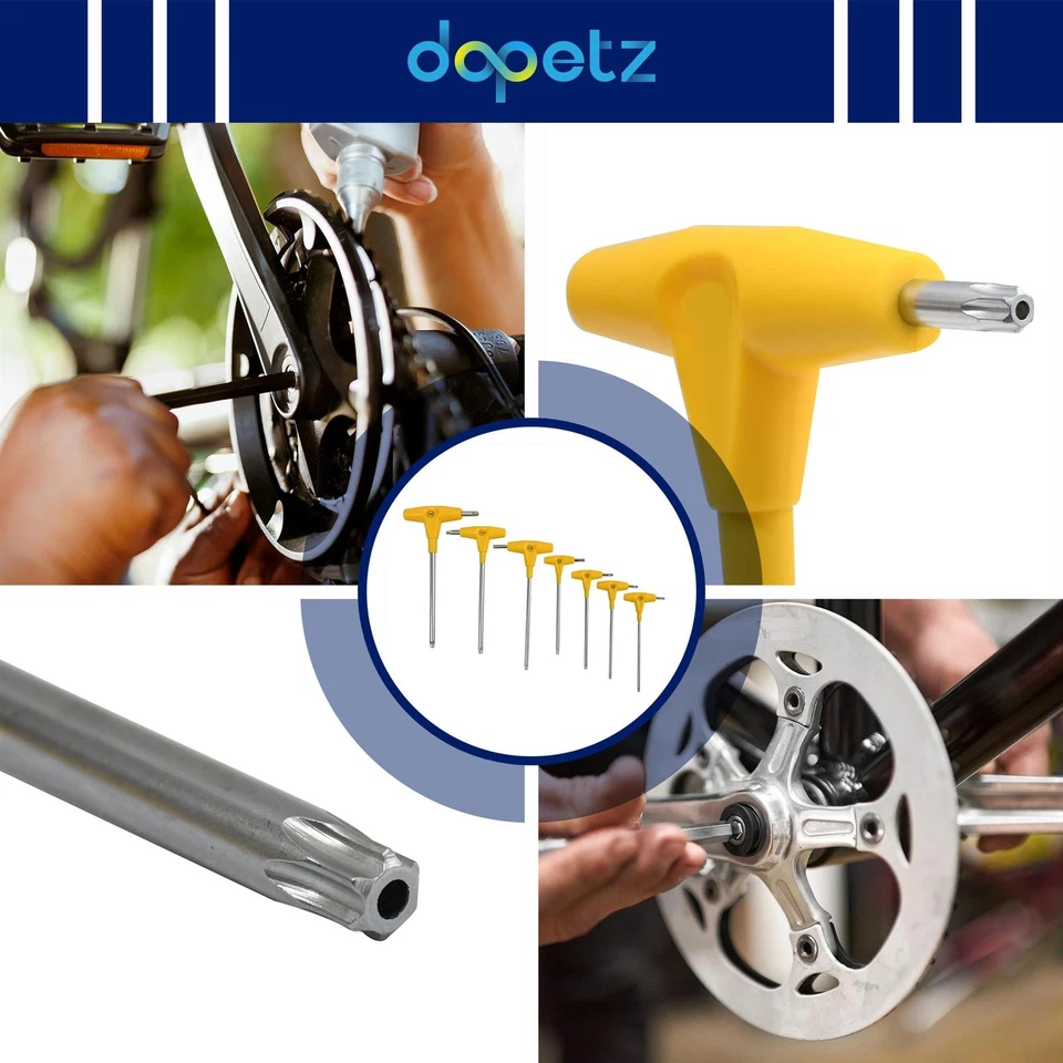 T Handle Torx Star Key Set T15 To T45 Screwdriver Allen Tool 7PCS - Image 2 of 4