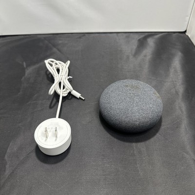 Google Nest Mini (2nd Gen) Smart Speaker Charcoal - Tested With Power Cord H2C