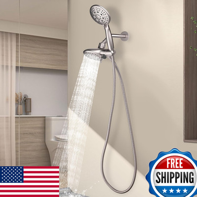 Cobbe 48-Setting High Pressure 3-Way Shower Head Combo Handheld Rain Shower Brus