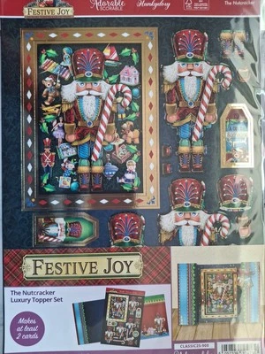 Hunkydory Festive Joy Luxury Topper Set "The Nutcracker" Makes 2 Cards