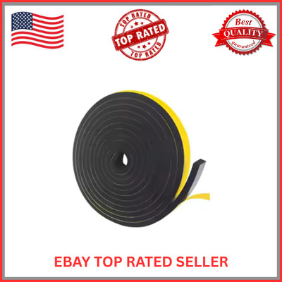 Rubber Self Adhesive Sponge Seal Strip Single Sided Adhesive EVA Black Foam Anti